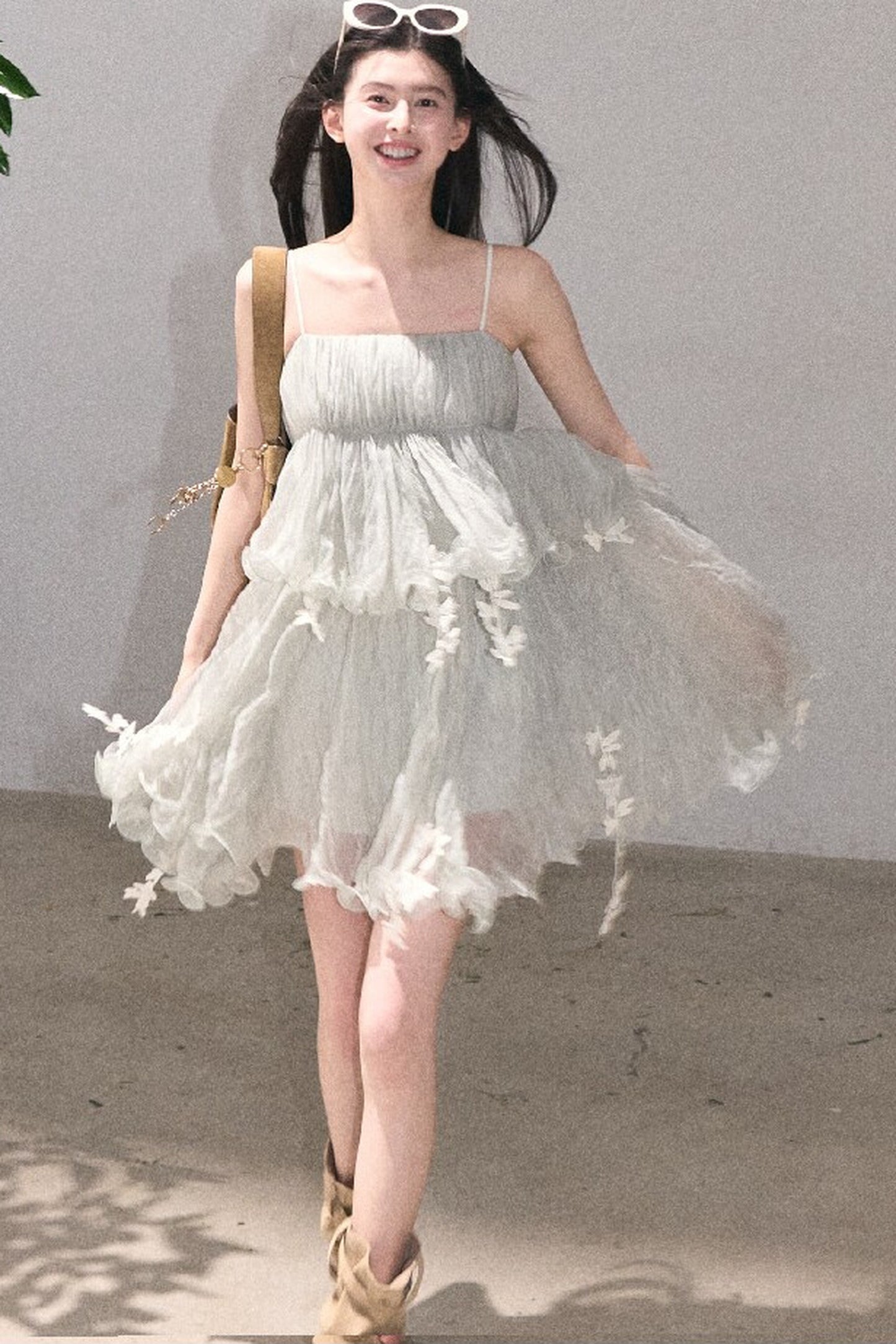 Mint Lace Spaghetti Strap Dress
