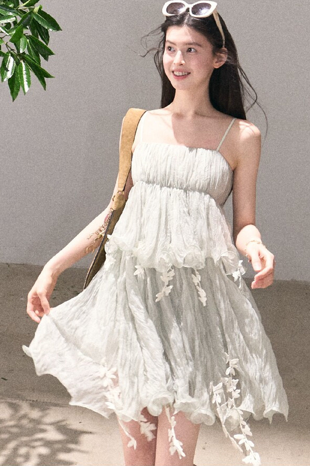 Mint Lace Spaghetti Strap Dress