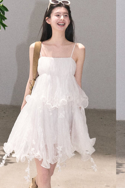 Mint Lace Spaghetti Strap Dress