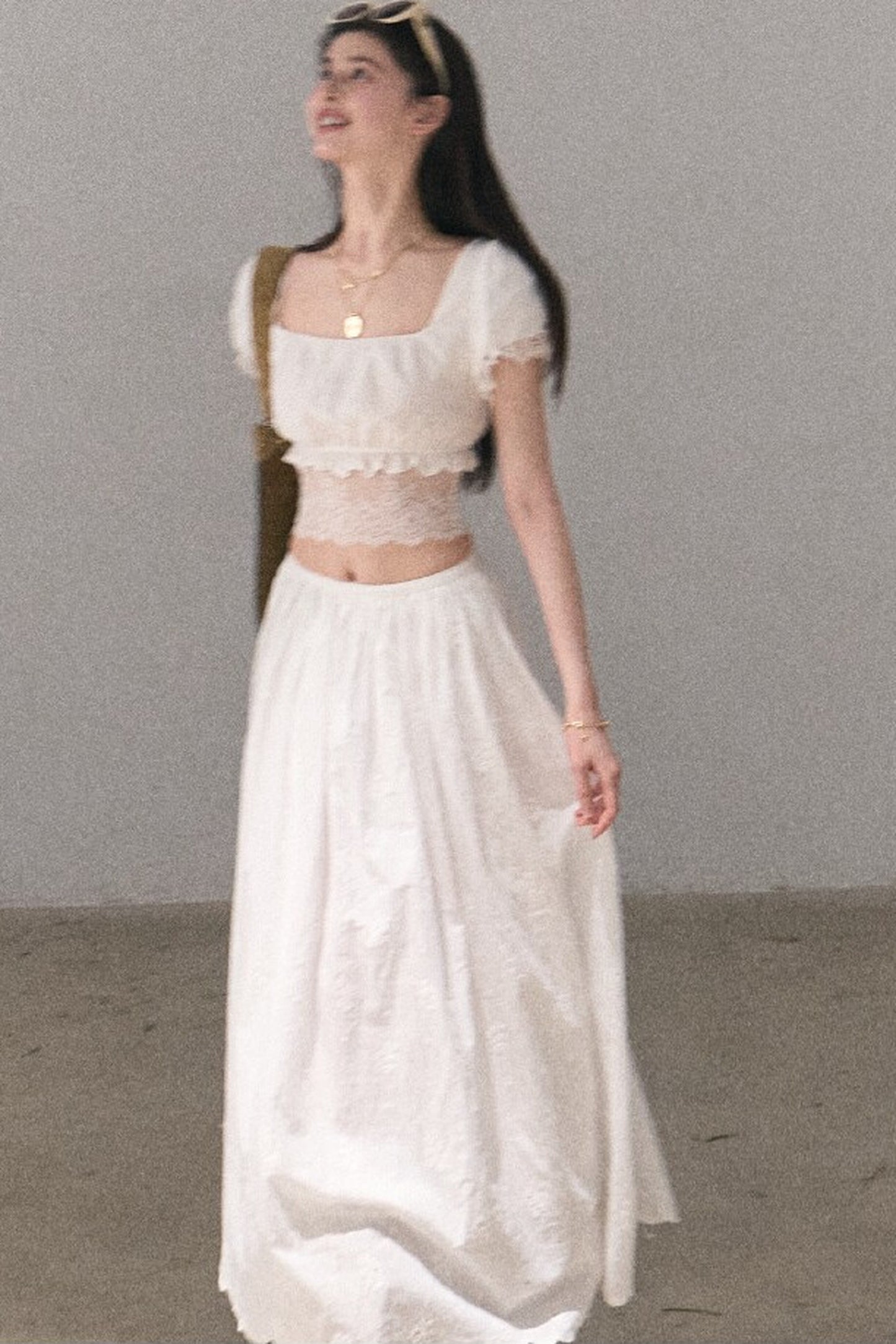 Gardenia Lace Puff Blouse