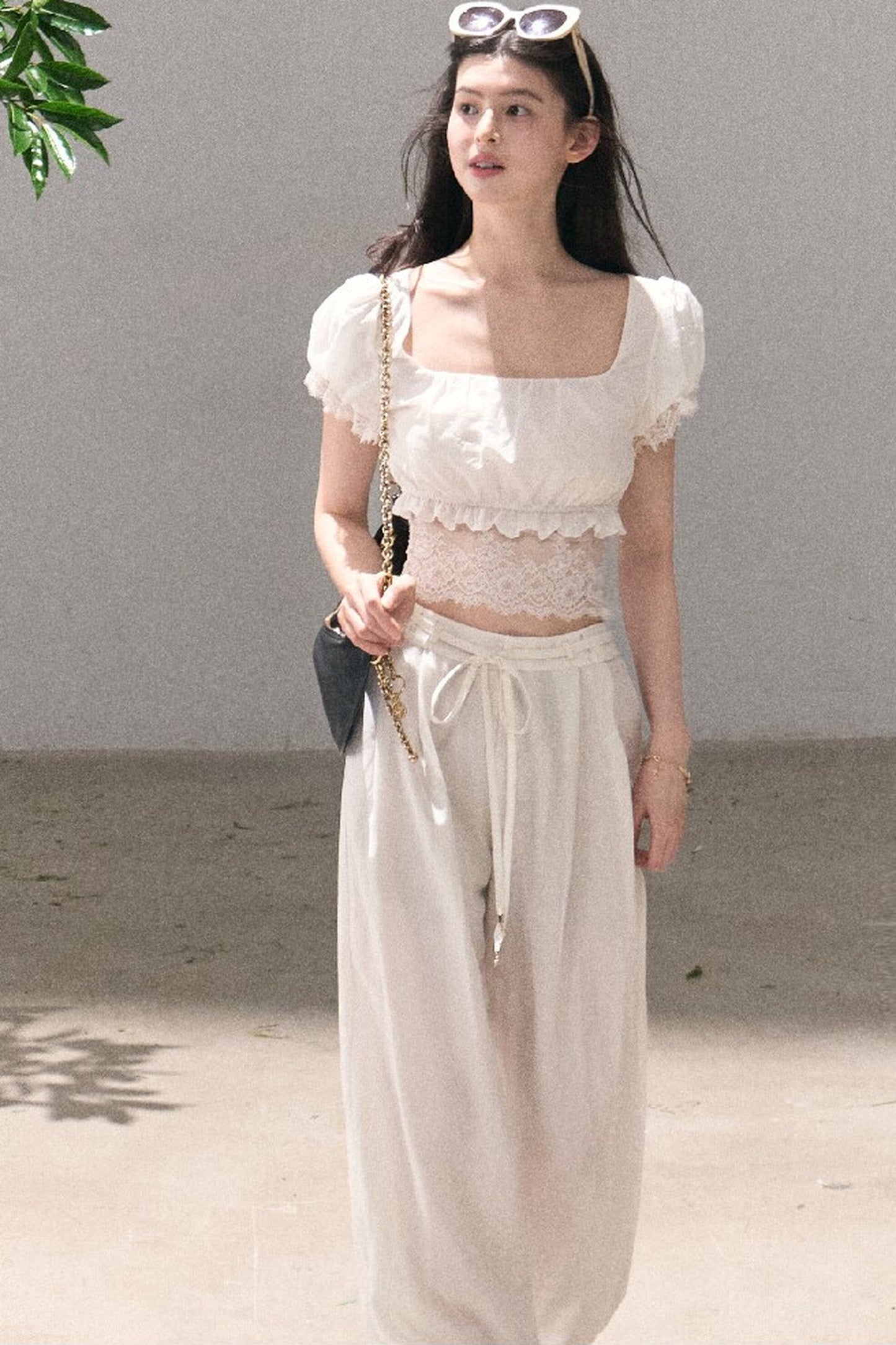 Gardenia Lace Puff Blouse