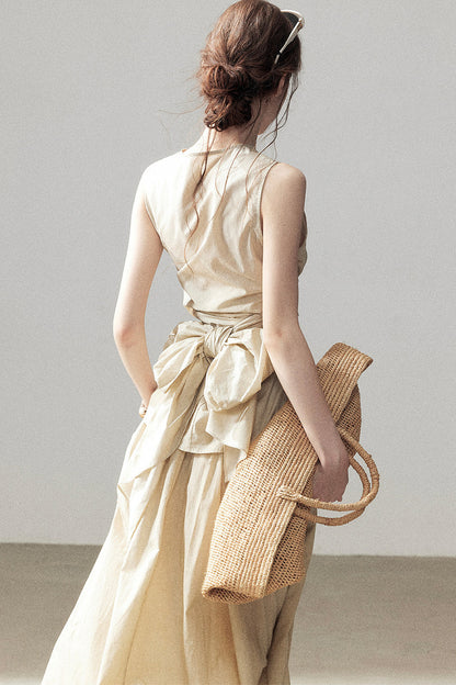 French Style Lazy Top and Skirt Set-Up