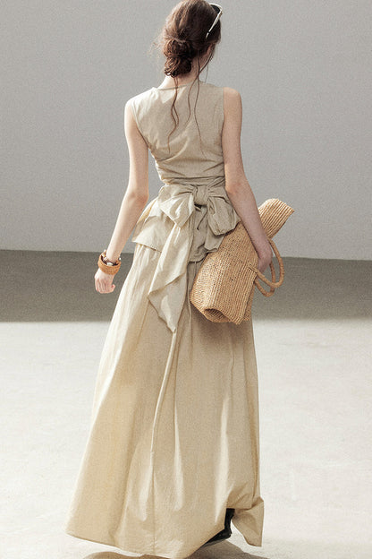 French Style Lazy Top and Skirt Set-Up