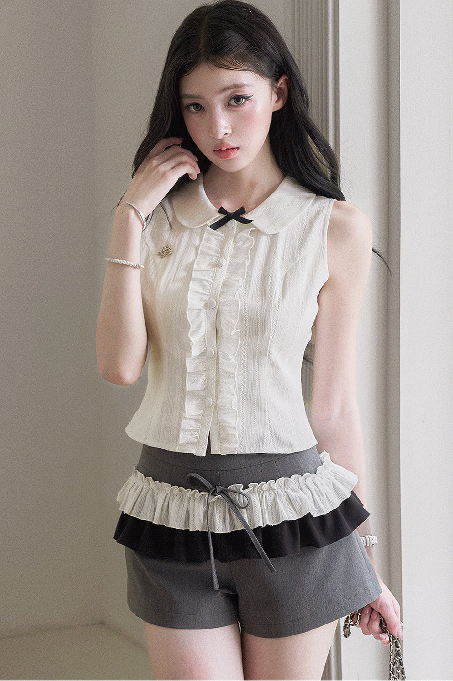 Ruffled Narcissus Two-Piece Set-Up