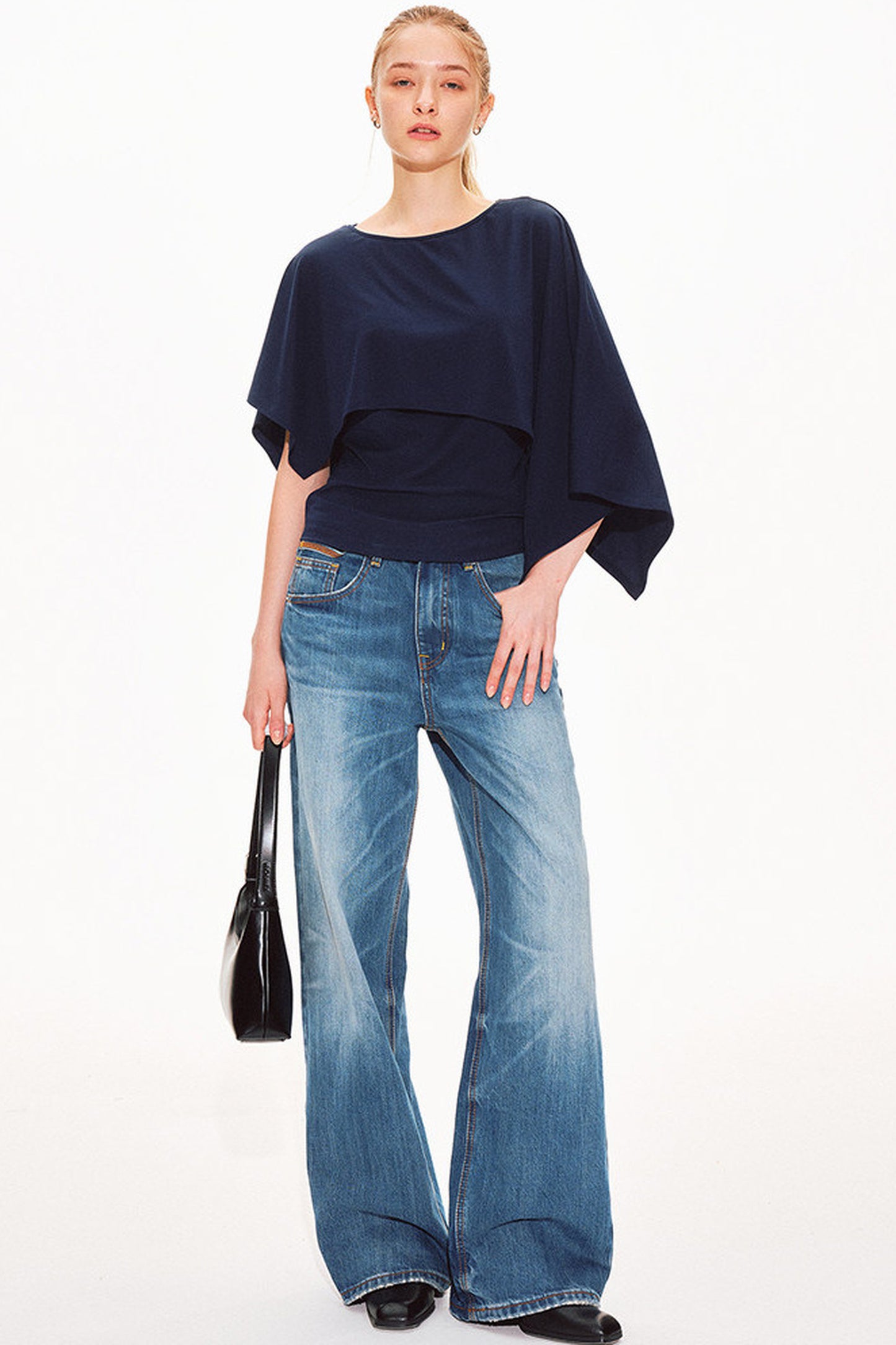 Tencel Cape Sleeve Vest