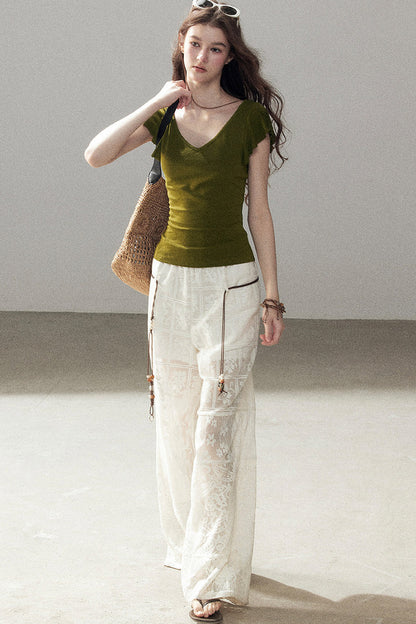 Summer Breeze V-Neck Top