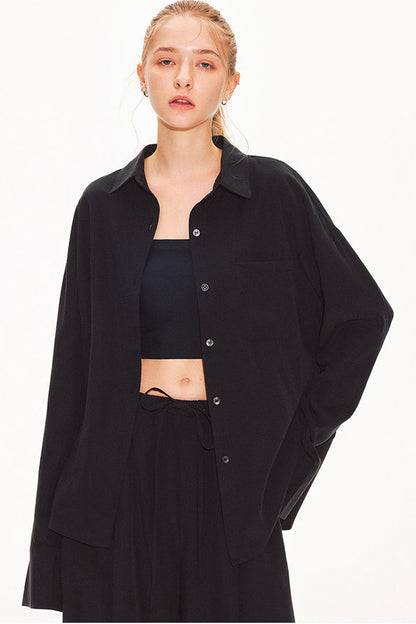 Lyocell Linen Shirt and Shorts Set-Up