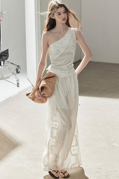 Clear Sky Sleeveless Top Set-Up