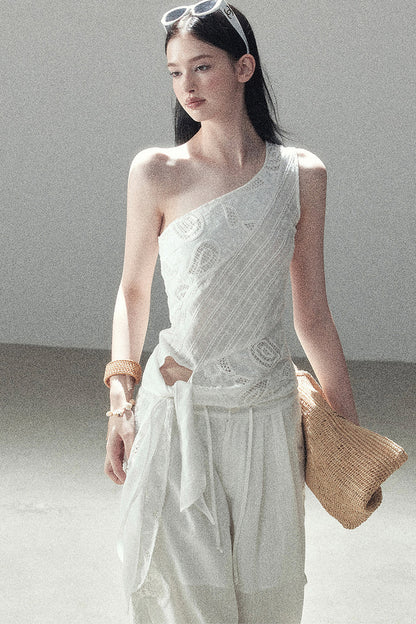 Clear Sky Sleeveless Top Set-Up