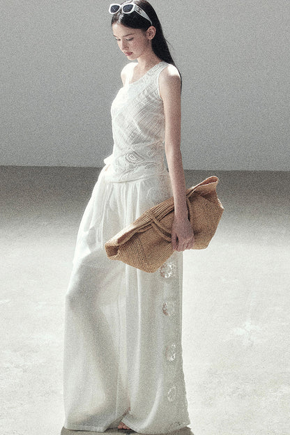 Clear Sky Sleeveless Top Set-Up