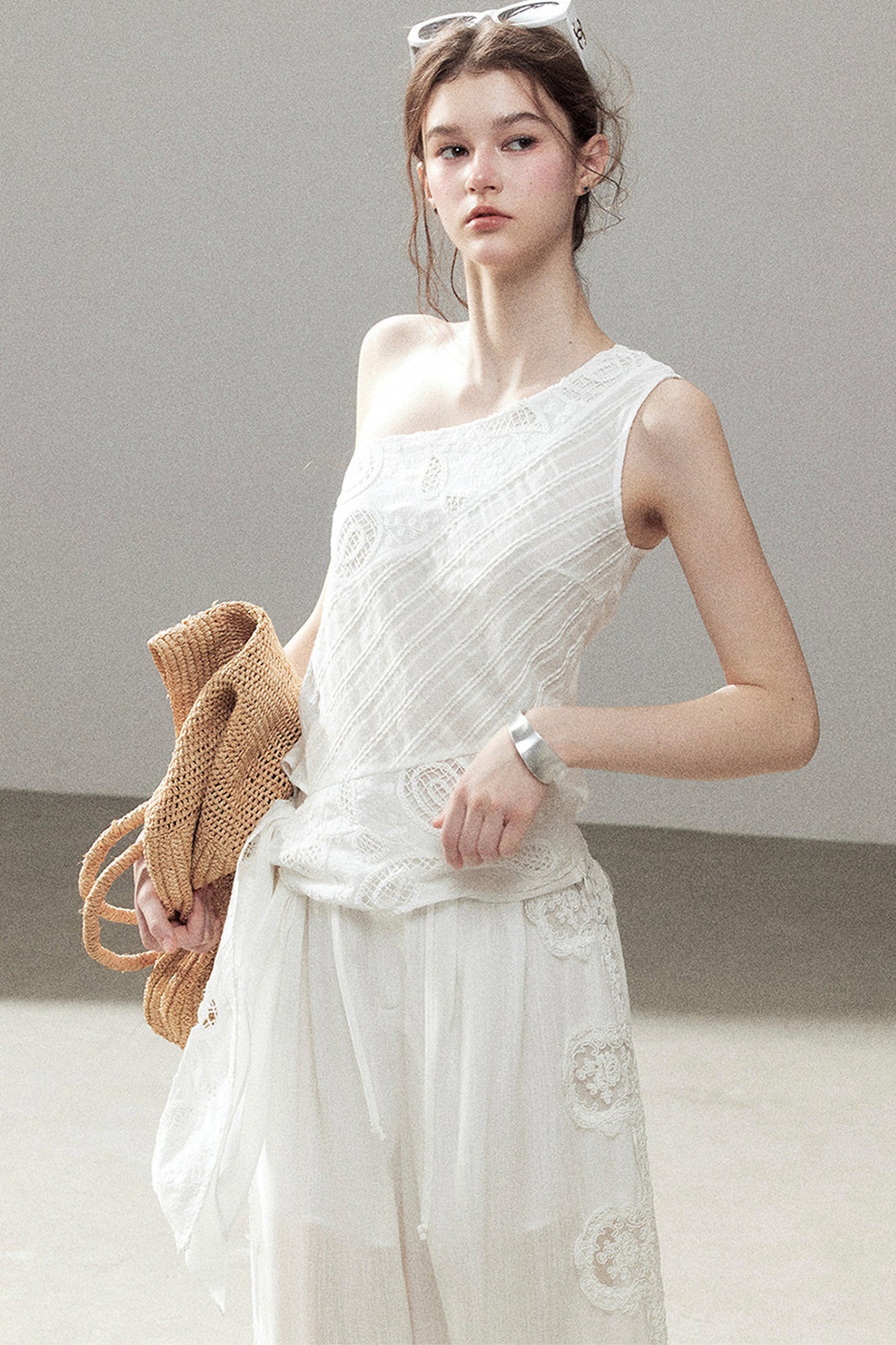 Clear Sky Sleeveless Top Set-Up