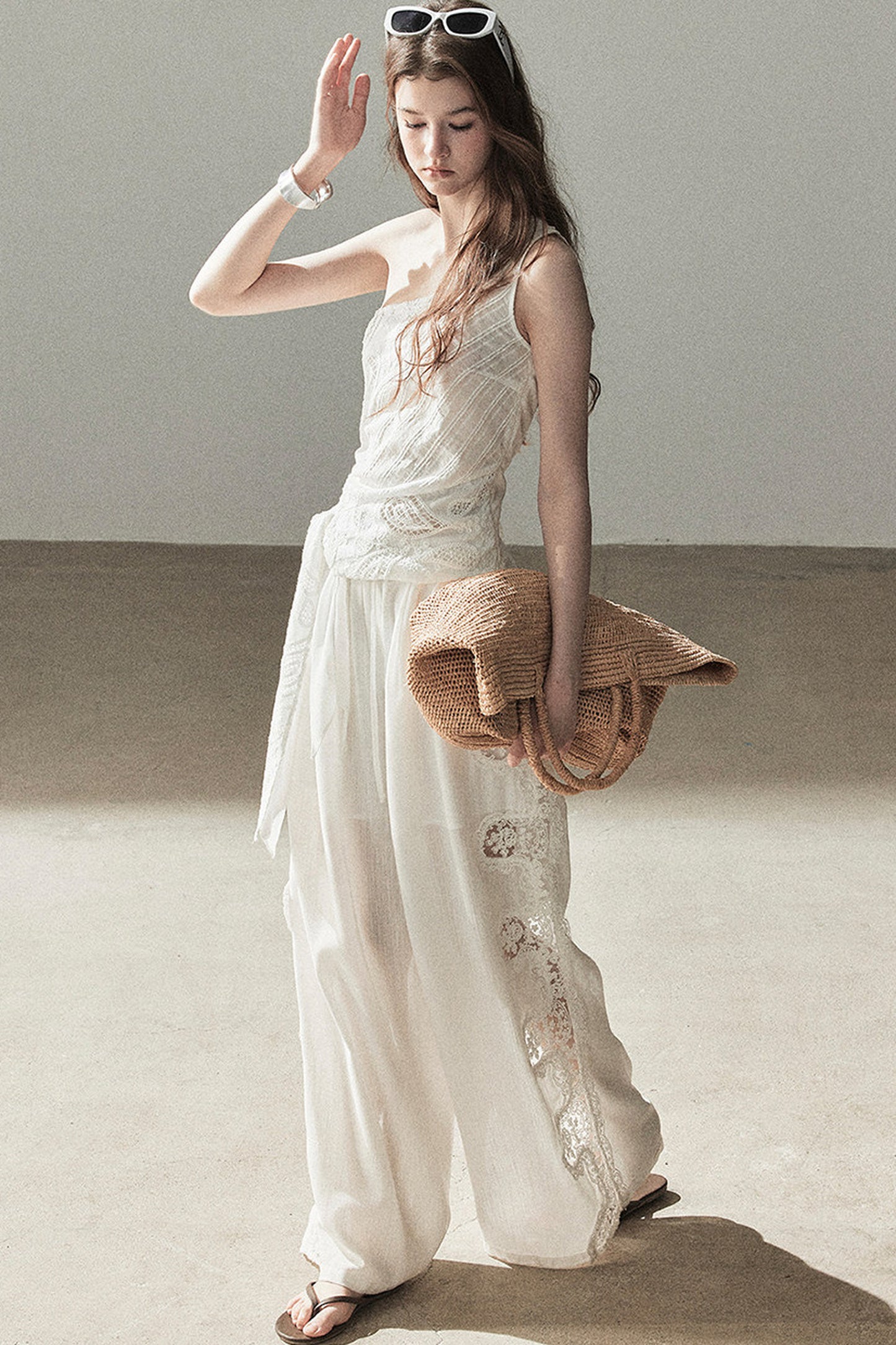 Clear Sky Sleeveless Top Set-Up