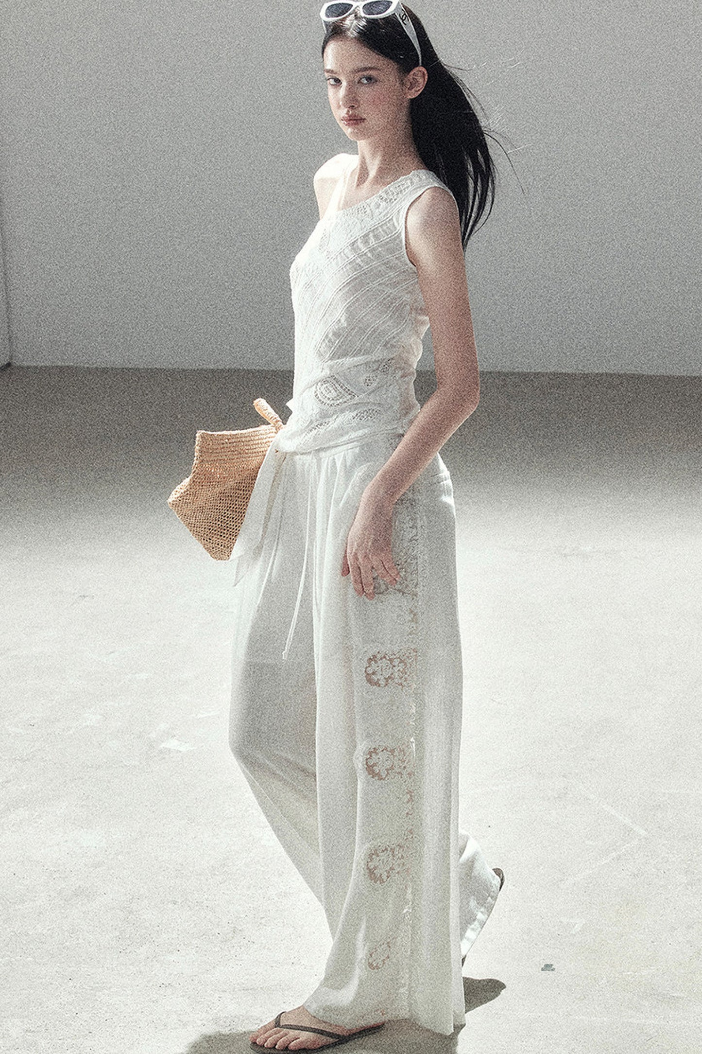 Clear Sky Sleeveless Top Set-Up