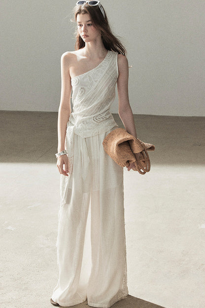 Clear Sky Sleeveless Top Set-Up