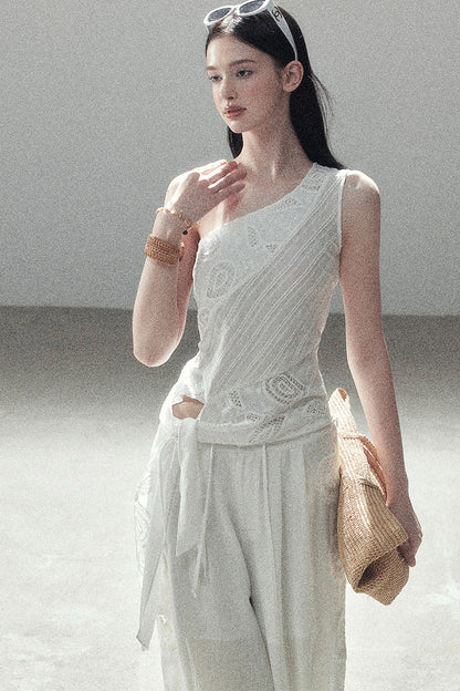 Clear Sky Sleeveless Top Set-Up