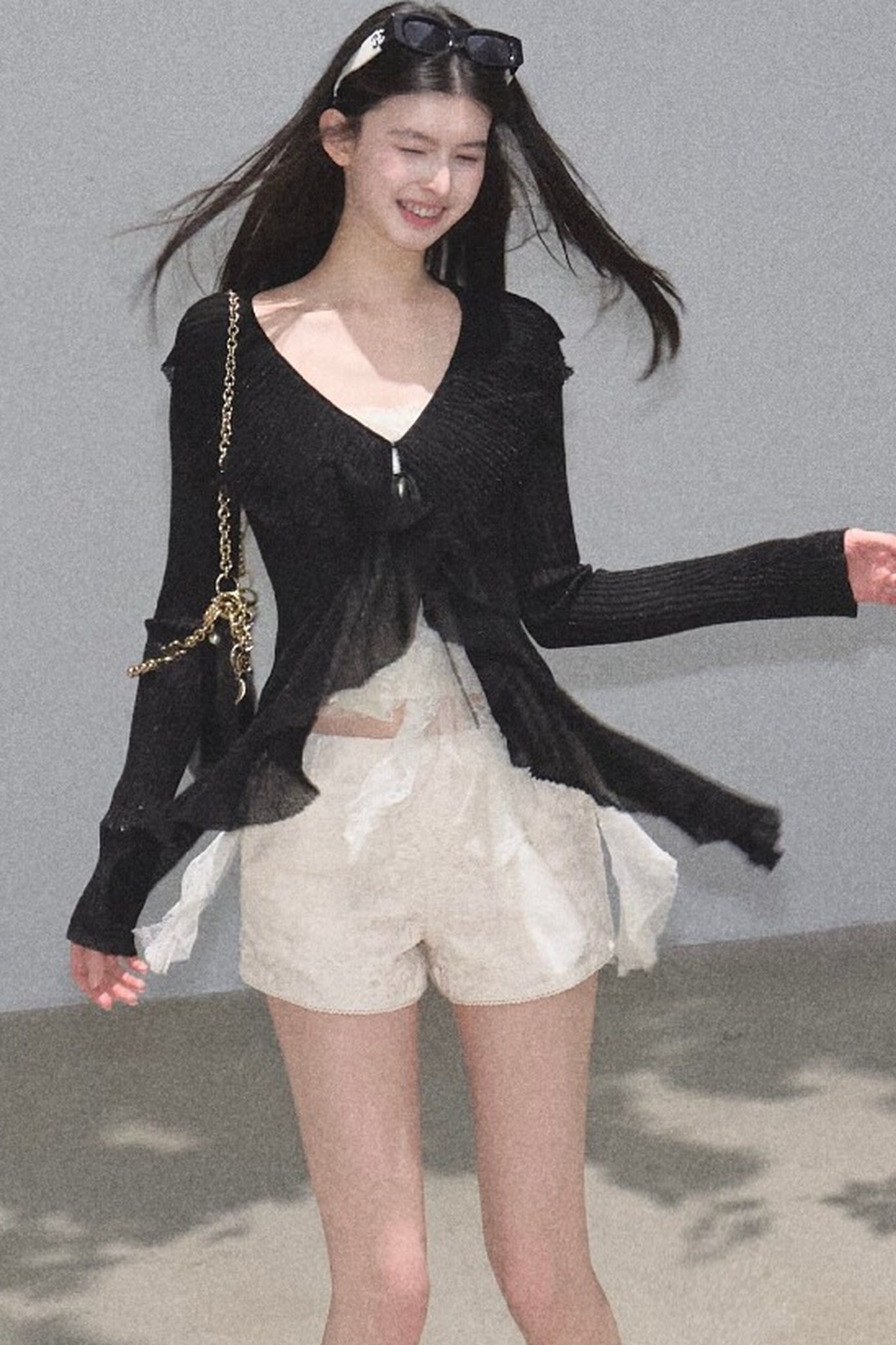 Slim-Fit High-Waisted Suit Shorts