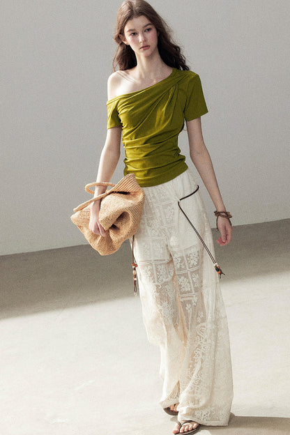Asymmetrical Summer Commuter Top
