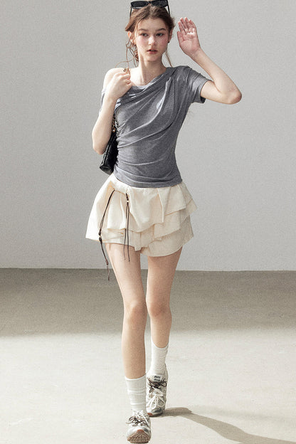 Asymmetrical Summer Commuter Top