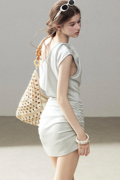 Minimalist Off-Shoulder Dress