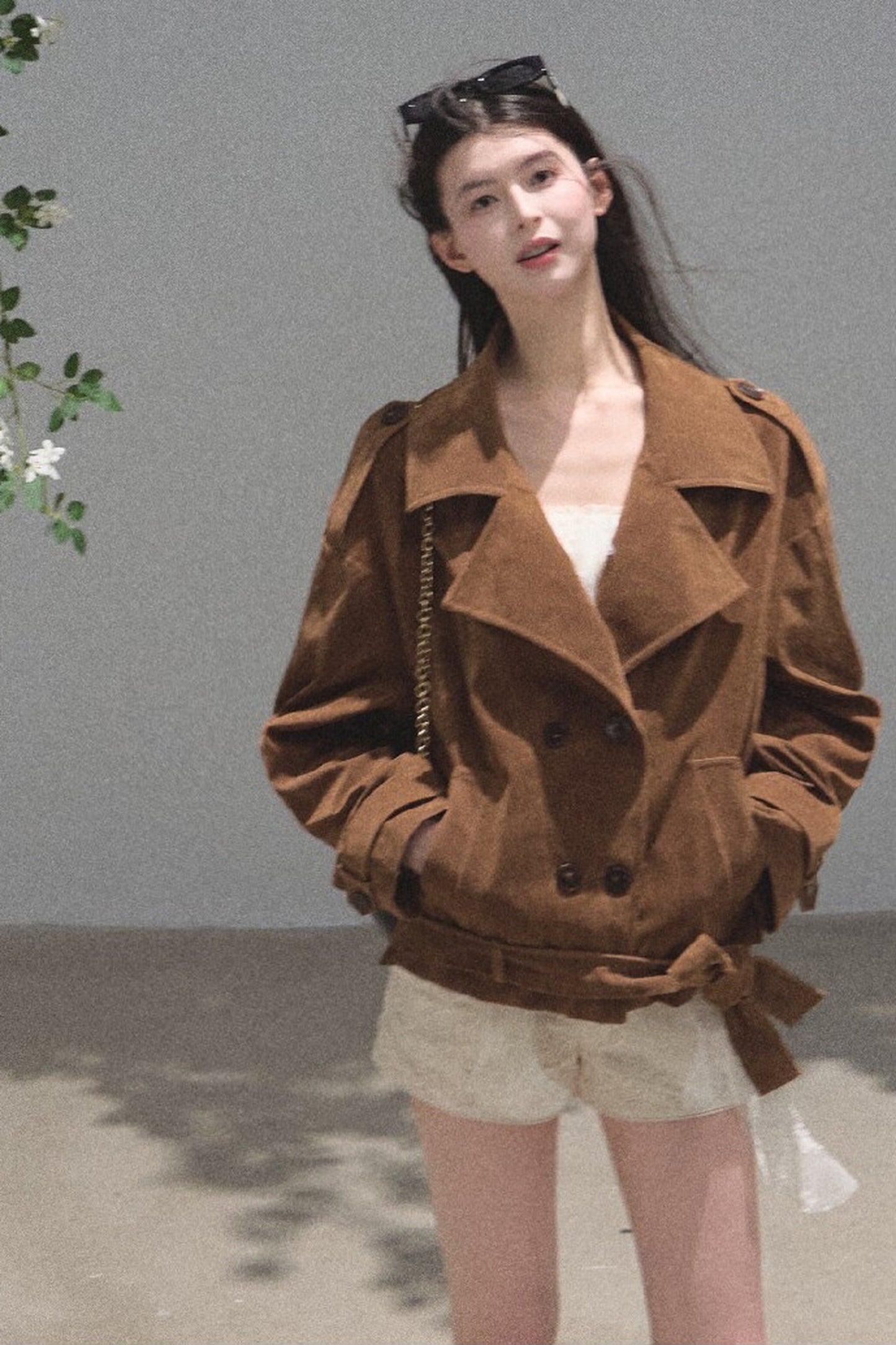 Maillard Caramel Retro Jacket Set
