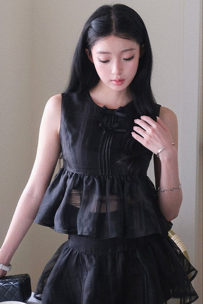 Thousand Flowers Ruffle Cake Skirt Set-Up