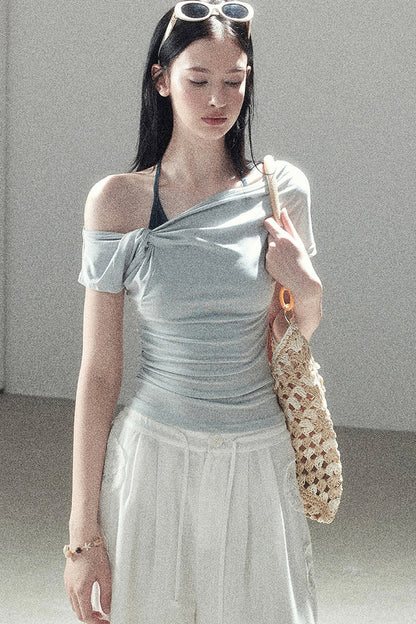 Asymmetrical Off-Shoulder Top