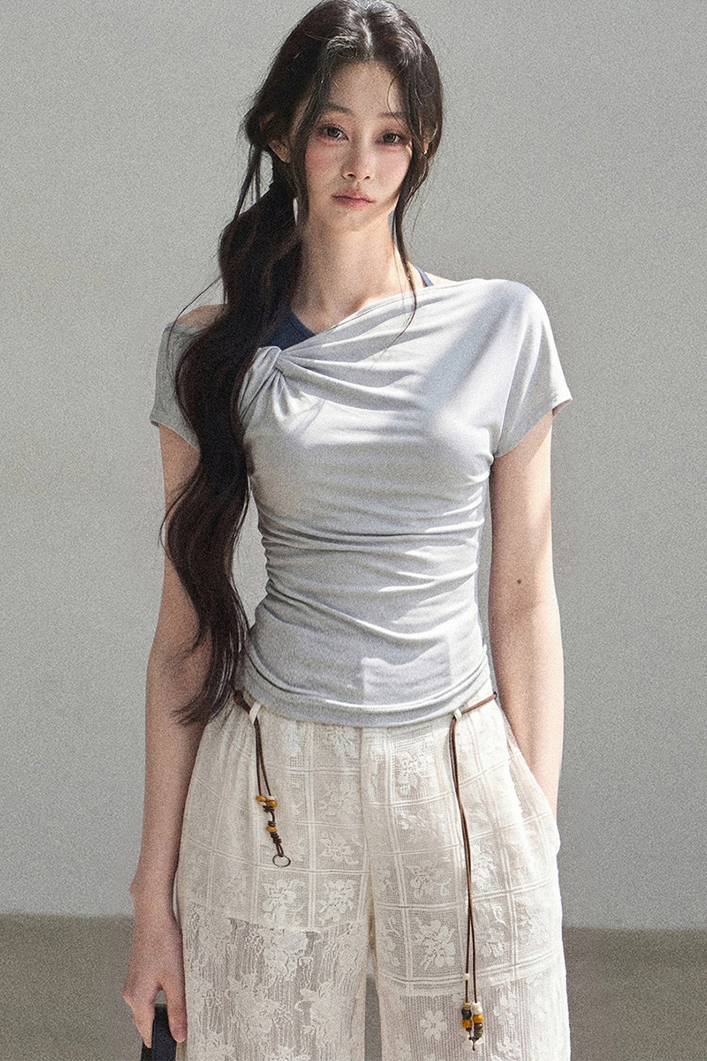 Asymmetrical Off-Shoulder Top
