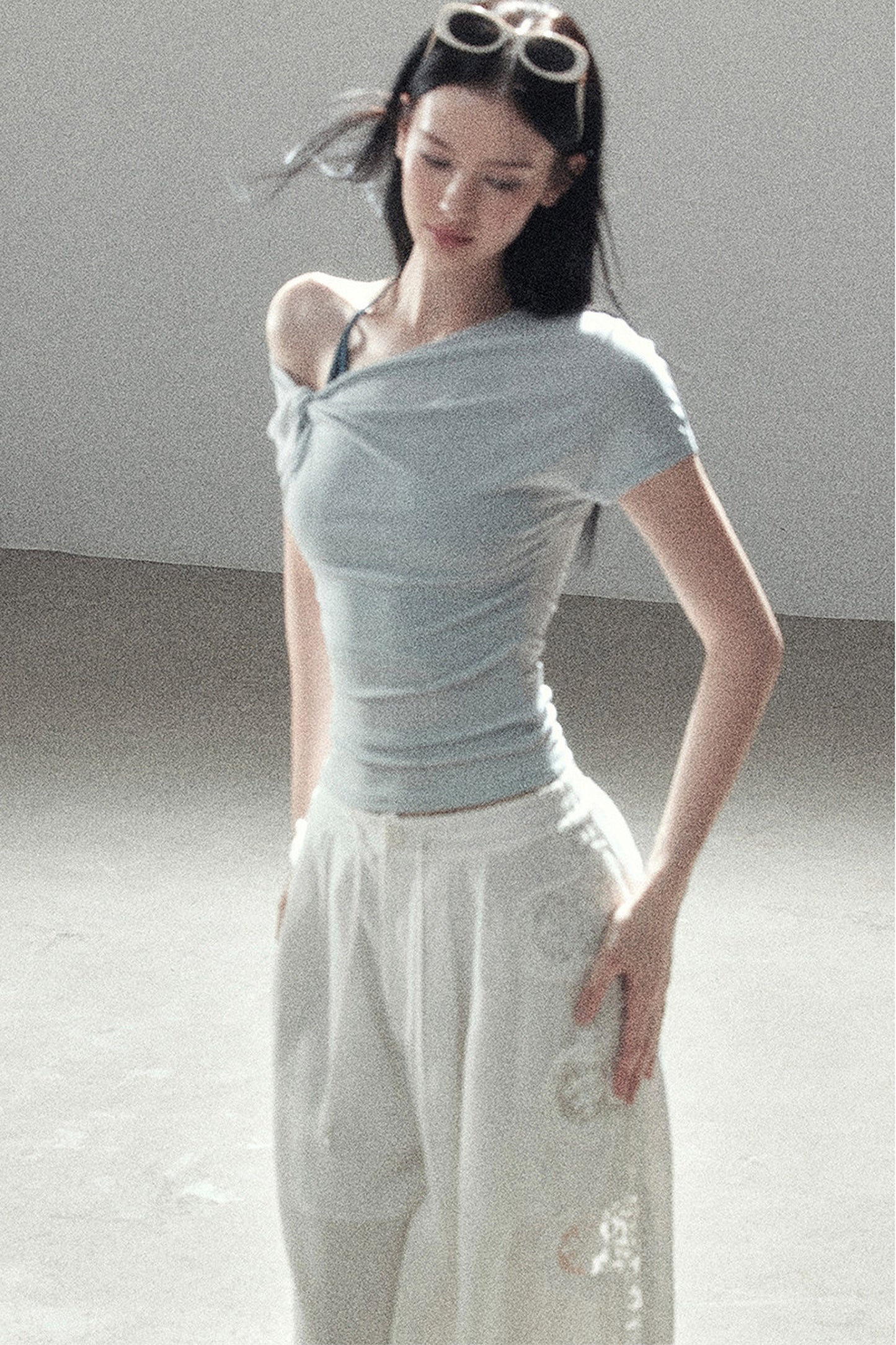 Asymmetrical Off-Shoulder Top