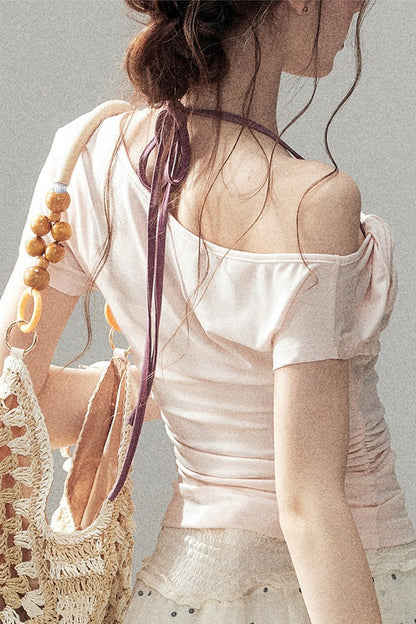 Asymmetrical Off-Shoulder Top