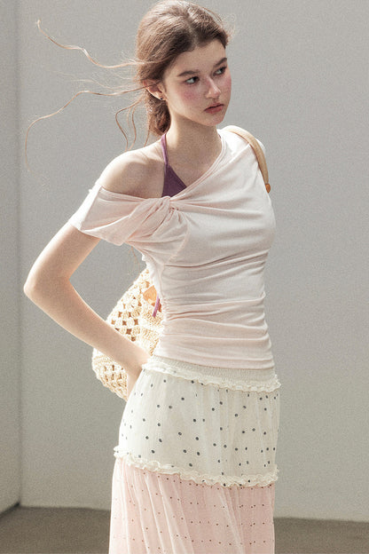 Asymmetrical Off-Shoulder Top