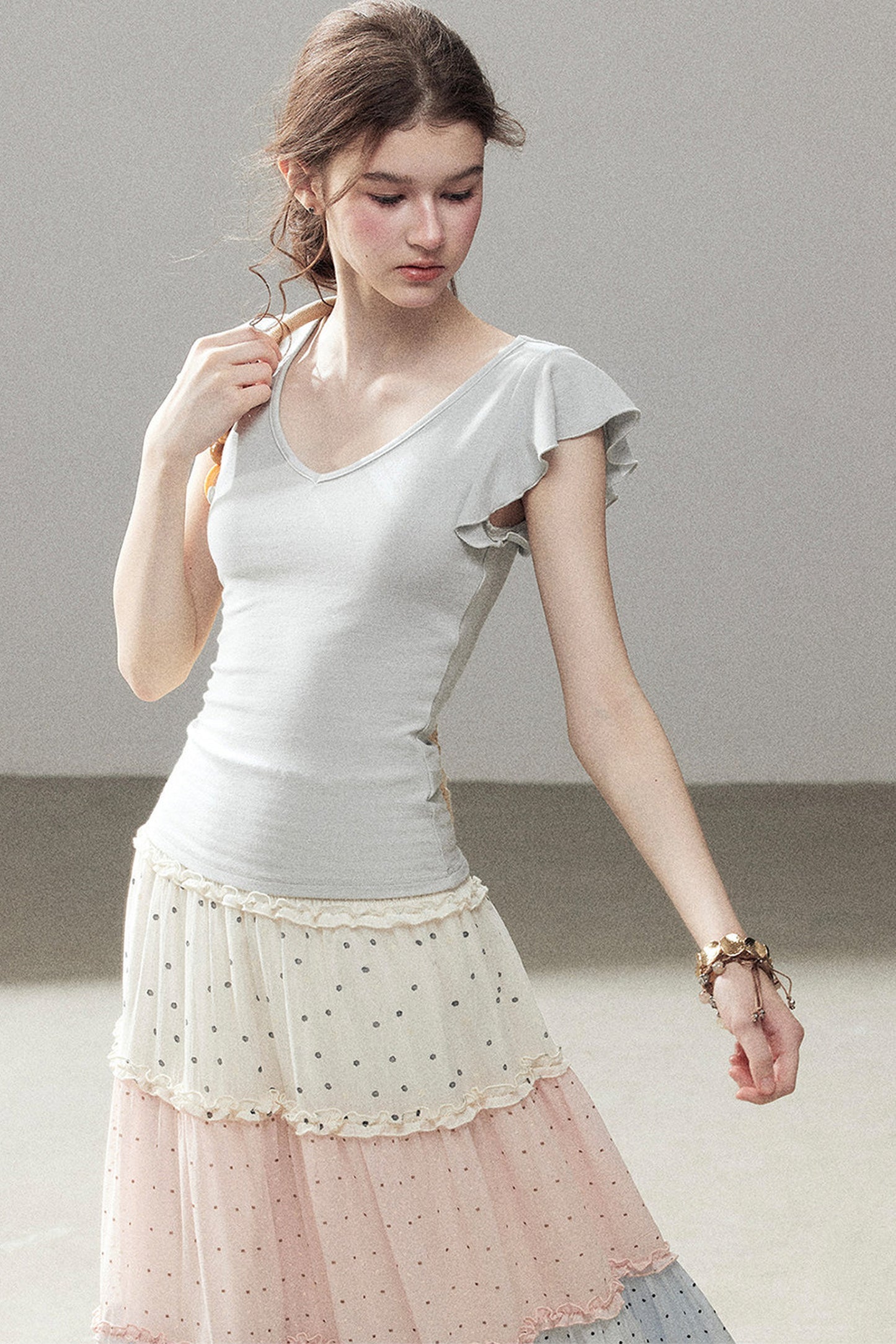 White Mist Lace Skirt