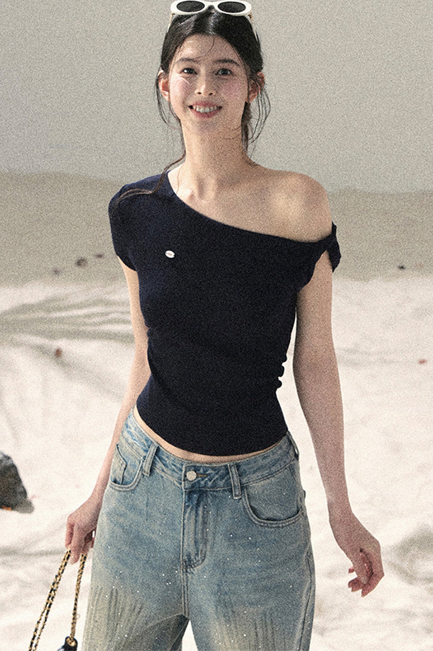 Asymmetrical Twist Summer Top