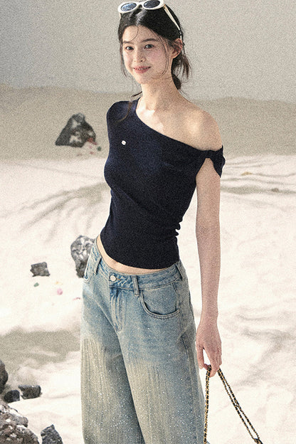 Asymmetrical Twist Summer Top