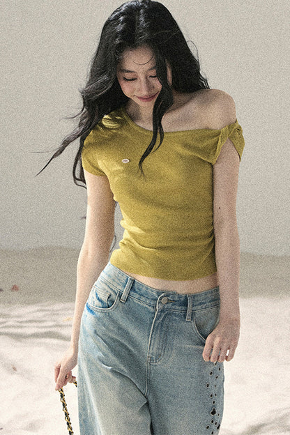 Asymmetrical Twist Summer Top