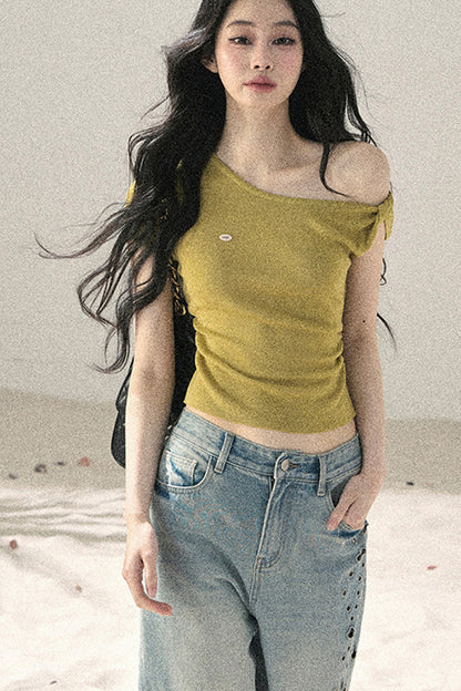 Asymmetrical Twist Summer Top
