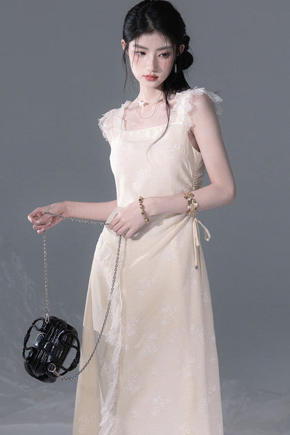 Snow Bud Lace Camisole Dress