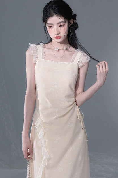 Snow Bud Lace Camisole Dress