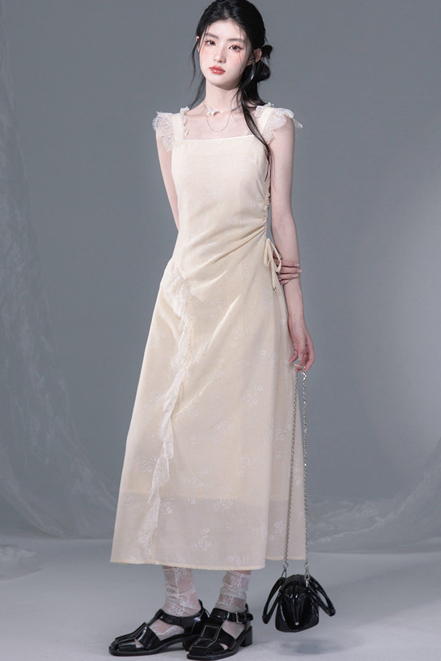 Snow Bud Lace Camisole Dress