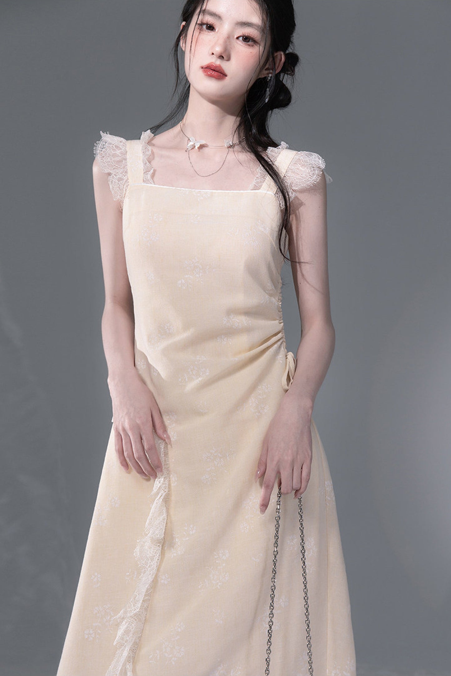 Snow Bud Lace Camisole Dress