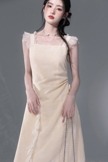 Snow Bud Lace Camisole Dress