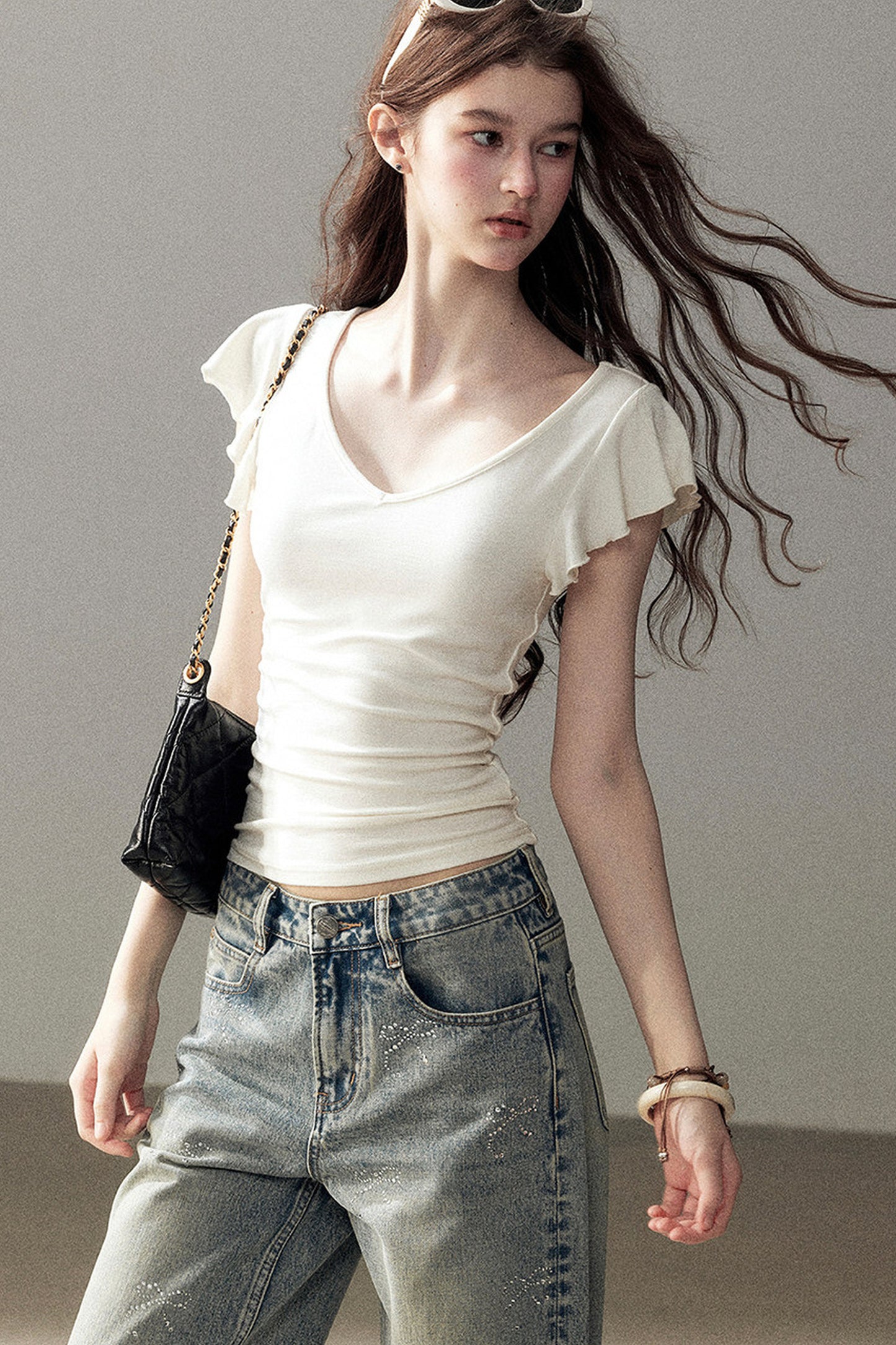 Summer Wind V-Neck Top