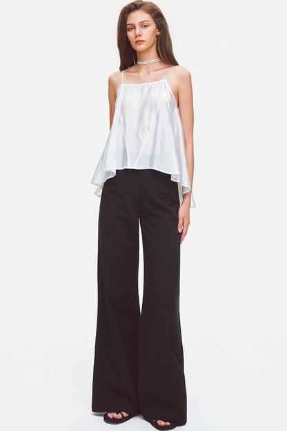 Asymmetrical Satin Camisole Top