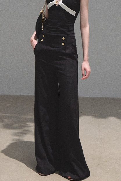 Modal V-Neck Camisole and Pants Set-Up