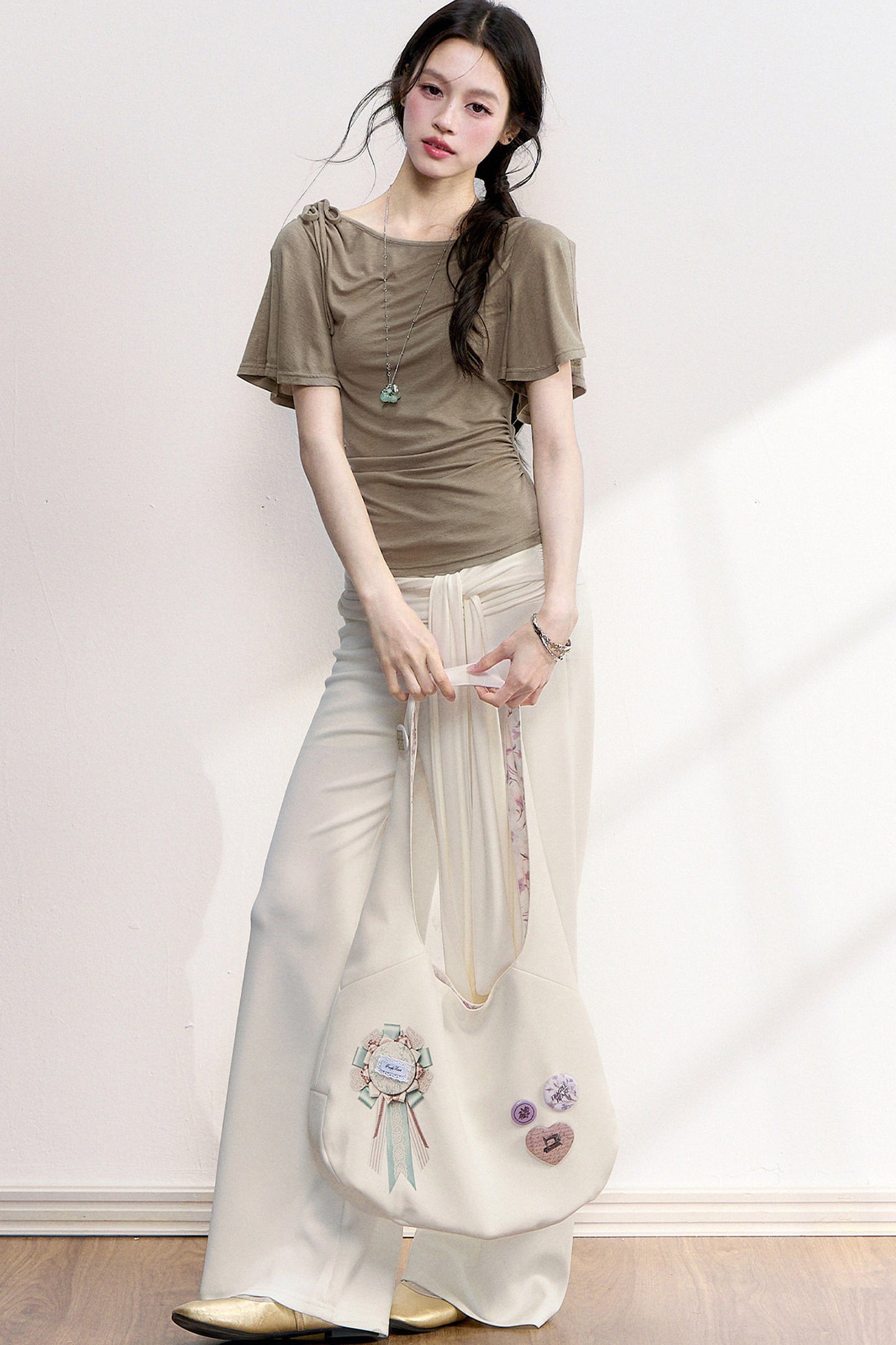 Cool Sensation Flutter Sleeve Top