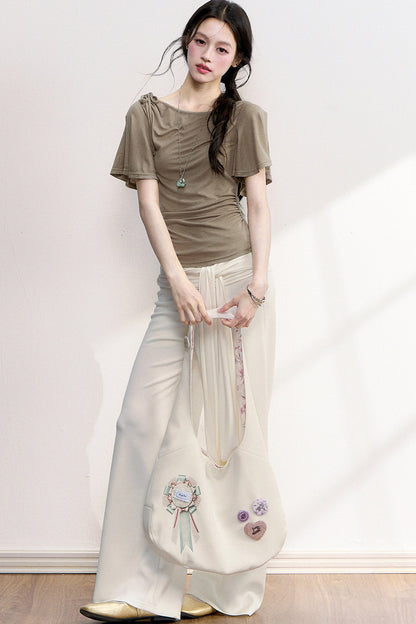 Cool Sensation Flutter Sleeve Top