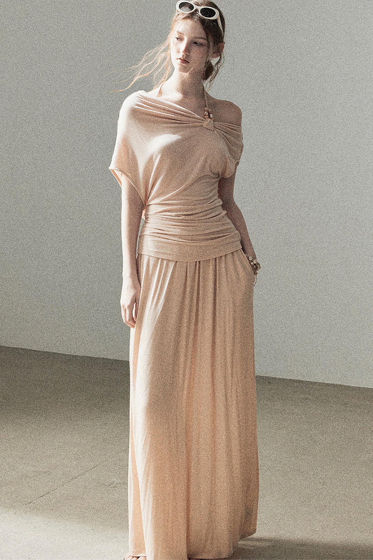 Coral Sea French Lazy Top and Skirt Set-Up