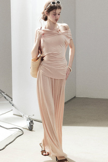 Coral Sea French Lazy Top and Skirt Set-Up