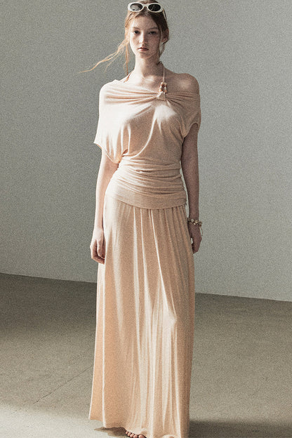 Coral Sea French Lazy Top and Skirt Set-Up