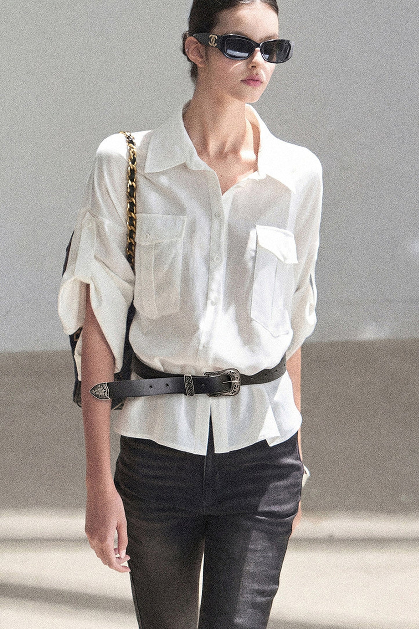 White Linen Shirt Set-Up