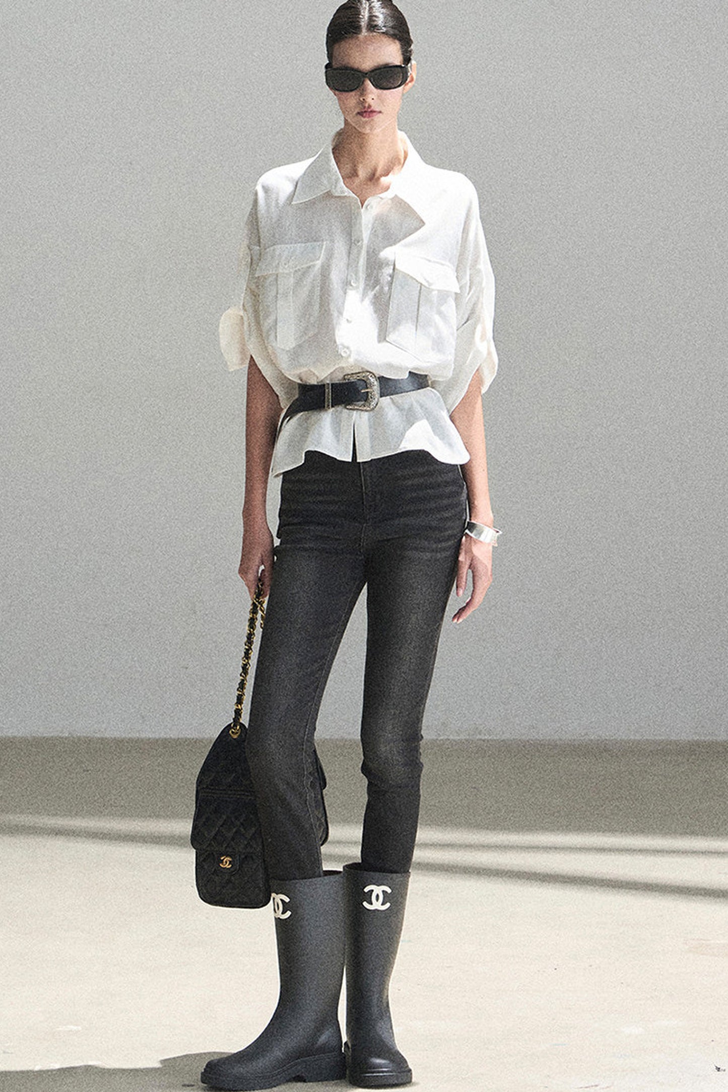 White Linen Shirt Set-Up